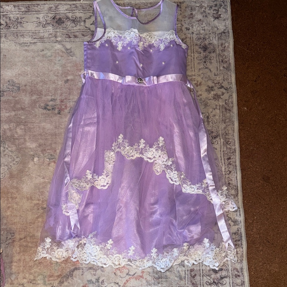 Elegant Purple Kids Formal Dress
